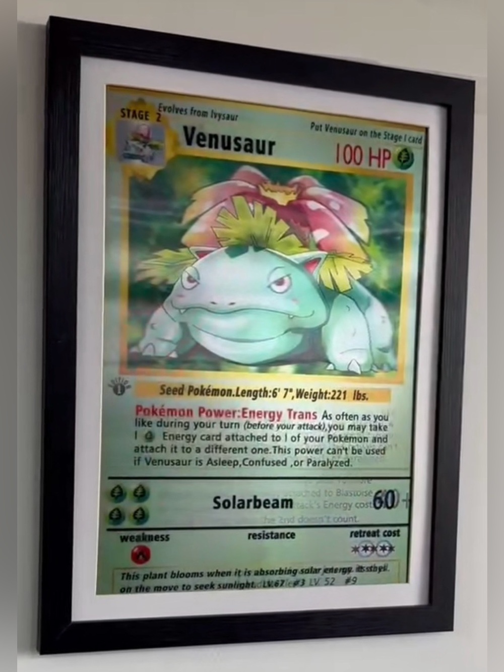 Custom Novelty Art Print BIG 3: GIANT Pokémon Holographic Print, 3 in 1